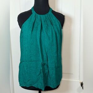 NWOT FRNCH Teal Women's size medium Halter Blouse top green summer work casual